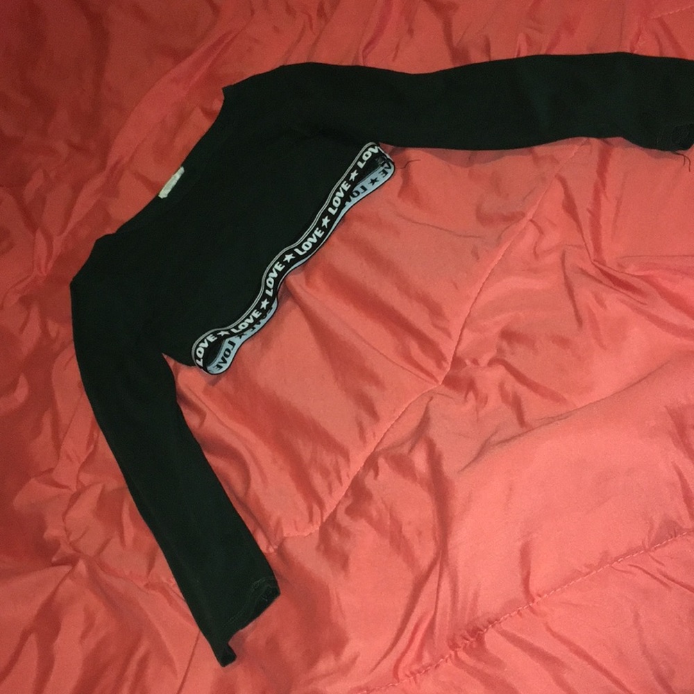 This green crop top